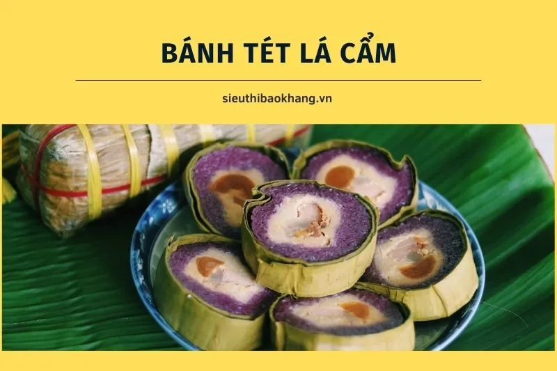 Bánh tét lá cẩm