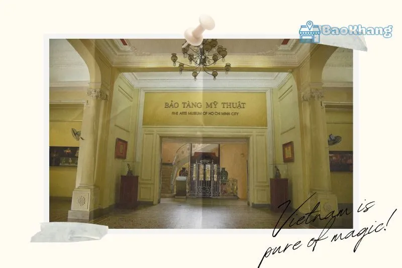 Không gian trưng bày tại bảo tàng Mỹ thuật Hồ Chí Minh