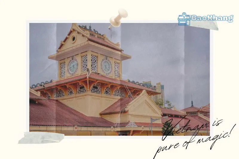 Kiến trúc đặc trưng của Chợ Bình Tây - Sự kết hợp giữa hai nền văn hóa